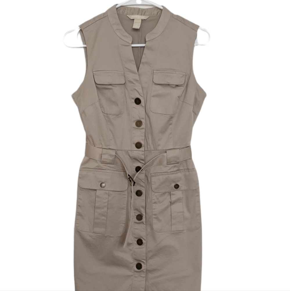 BANANA REPUBLIC Cargo Shift Dress Beige / Taupe Size 6P